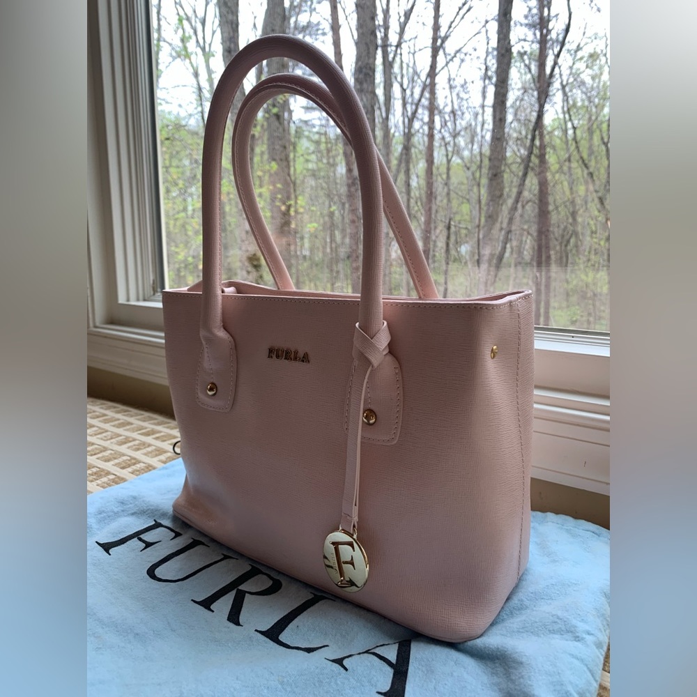 Authentic FURLA two way bag in blush pink